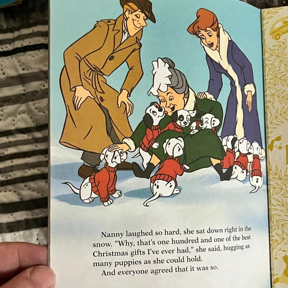 GOLDEN BOOKS 101 Dalmatians Snow Puppies Little Golden Book 1996 Disney 1st Ed